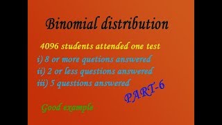 Probability of Binomial distribution explain in easy steps interesting example(PART-6)