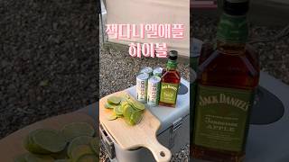 잭다니엘애플이랑 꿀조합 데미소다애플 하이볼만들기 #camping #캠핑 #캠핑술 #하이볼 #잭다니엘애플 #꿀팁 #mukbang