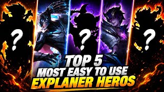 🔥 TOP 5 EASIEST EXP LANER HEROES TO USE 🔥