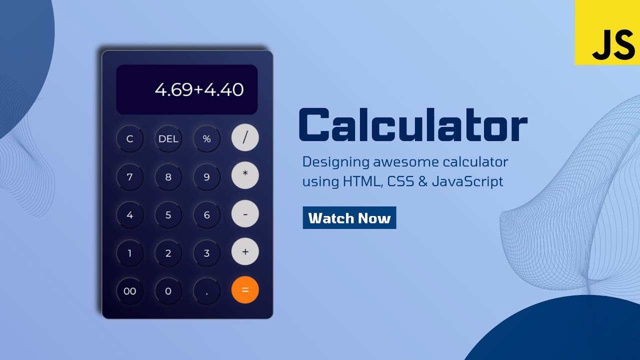 How To Make Calculator Using HTML CSS Javascript - YouTube