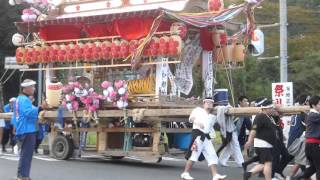 2015 平群の祭り・米澤の担ぎ屋台