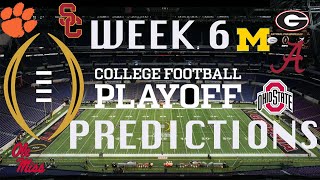 Week 6 College Football Playoff Predictions and New Years Six Bowl Projections 2022