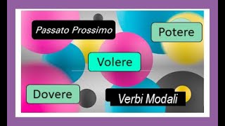 Lezione 93. Passato Prossimo: Volere Potere Dovere. Verbi  Modali Verbi Riflessivi