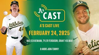 A's \u0026 Royals Preview | A's Cast Live with Max Schuemann, Tyler Ferguson \u0026 Grant Holman