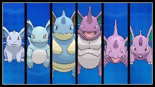 FULL NIDORAN EVOLUTION TEAM! Nidoran Male Female, Nidorino, Nidorina, Nidoking, Nidoqueen