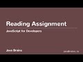 JavaScript for Developers 45 - Reading Assignment