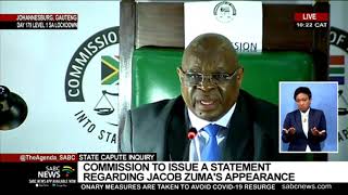 State Capture Inquiry | Commission issues new dates for Former President Jacob Zuma's appearance
