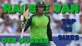 Top 10 Sixes of Rassi Van Der Dussen | Cric Eight HD
