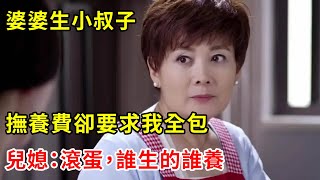 婆婆生小叔子，撫養費卻要求我全包，兒媳：滾蛋，誰生的誰養 | 翠花的秘密