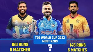 T20 World Cup 2022 Most Runs | T20 World Cup 2022 Top Scorers | T20 World Cup 2022