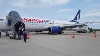 Anadolujet B737  Istanbul to Ordu Giresun HD Nice Engine View by Faruk / İstanbul-OrduGiresun Uçuşu.