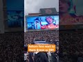 Fans were pumped when they saw Hank Brown as the starter at QB on the video board. #auburnfootball