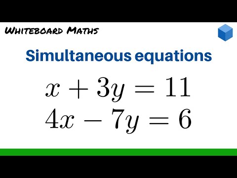 How do you solve two equations using substitution?