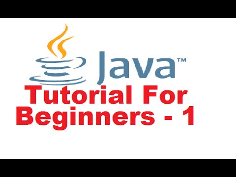 Java Tutorial For Beginners 1 - Introduction And Installing The Java ...