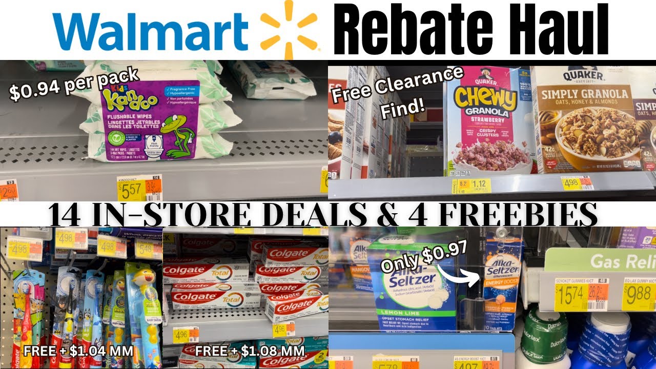 WALMART COUPONING DEALS 12/18 | 4 FREEBIES | 14 IN-STORE DEALS | REBATE ...