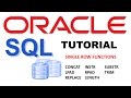 SQL TUTORIAL - CHARACTER FUNCTIONS || TRIM || REPLACE || CONCAT || SUBSTR || INSTR || REPLACE