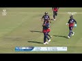 nosthush kenjige 4 wickets vs nepal 38th match usa vs nep