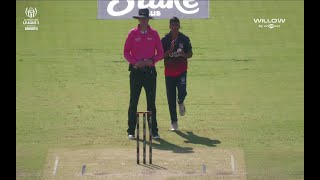 Nosthush Kenjige 4 wickets vs Nepal | 38th Match - USA vs NEP