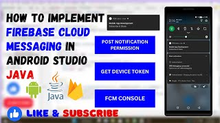 How to implement FCM in Android Java | Firebase Cloud Messaging | Mobile App Development