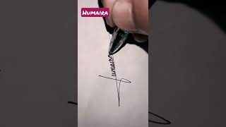 Humaira Name Signature Style ✍️ | Learn Impressive Signature | #shorts #writing #handwriting