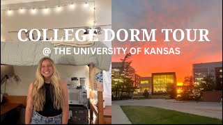 COLLEGE DORM TOUR AT THE UNIVERSITY OF KANSAS: Oswald Hall, dorm room, study rooms etc.