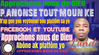 Premye VEYDENWI lundi 03 Février 2025 AVEK Frère Mackenson Philbert, APPROCHONS NOUS DE DIEU,