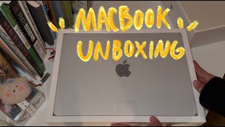 생의 첫 맥북 언박싱 브이로그 🍎 | MacBook4  Pro 14 Siver Unboxing