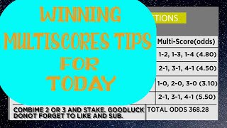 CORRECT SCORE PREDICTIONS (multi scores) | Wednesday, 22nd December Football predictions today