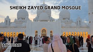 Sheikh Zayed Grand Mosque Abu Dhabi, Day \u0026 Night Views 4K (World's Most Beautiful Mosque)