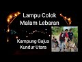 Pemuda Kampung Gajus Kundur Utara membuat lampu colok lebaran