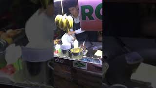 タイ　バンコク屋台のロティの作り方　roti inbangkok