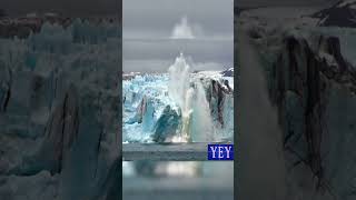 Spectacular Moment of Glacier Calving #Ice #YesEpicYes #Nature