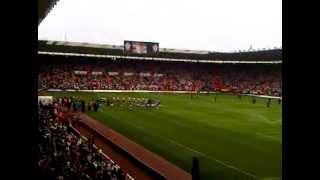 Pompey fans greet players against Scum