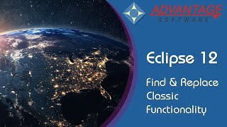 Eclipse 12 - Find & Replace Classic Functionality