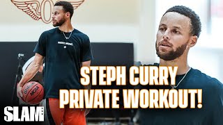 Steph Curry catches FIRE in PRIVATE Workout‼️