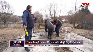 ȘTIRI CROMTEL TV - Izvor de apă minerală readus la viață după 32 de ani