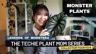 P2. Plant Tour with Giant Philodendron El Choco and Alocasia Dragon | Techie Plant Mom Series