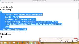 How To Make Notepad In Visual Basic Studio