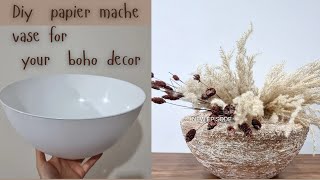 papier mache art || boho decorating ideas diy