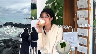 VLOG 🏝️ 24살 첫 제주도 여행  | 3박4일 뚜벅이 코스 • 애월 협재 금능 신제주 • 에어비엔비 숙소추천 • 제주핫플추천 • 대학생방학브이로그 • jeju vlog