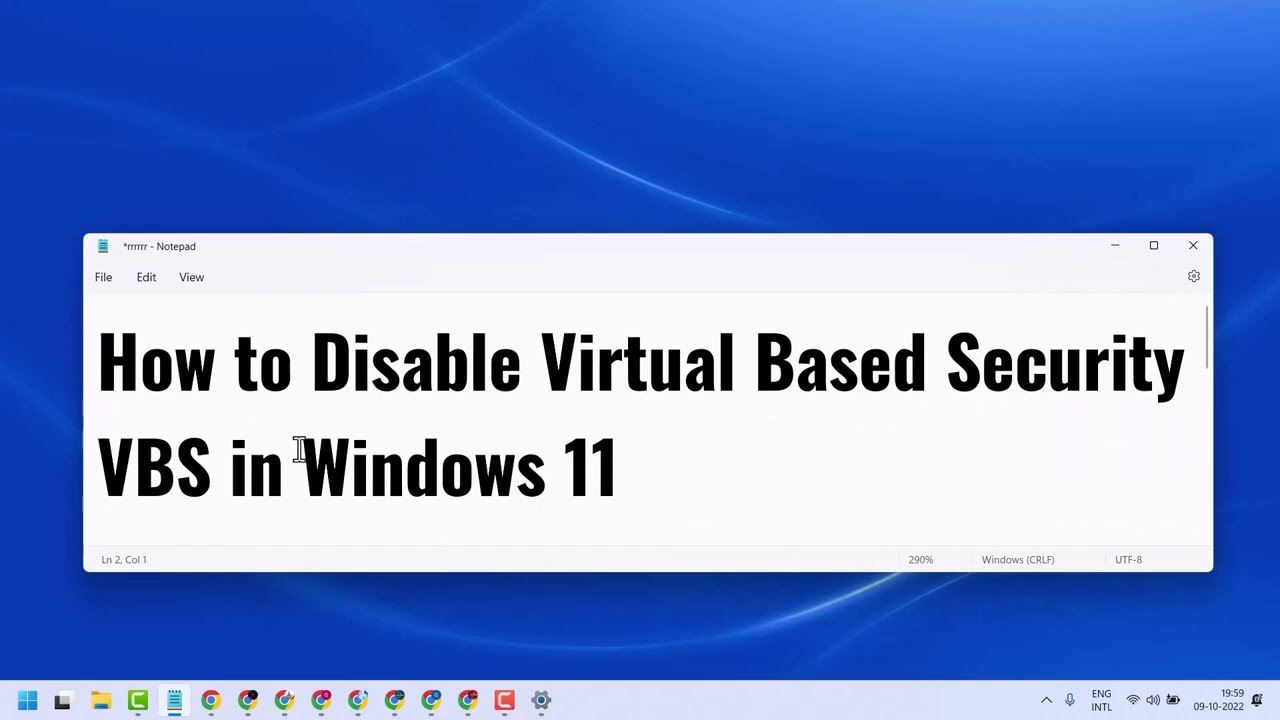 How To Disable Virtual Based Security VBS In Windows 11 - YouTube