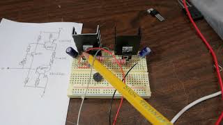 Discrete audio amplifier project PT8 CFP output stage test