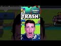 IF YOU USE THESE CARDS YOURE BAD AT CLASH ROYALE! 😱 #shorts