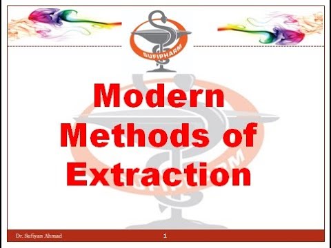 Extraction Methods (Pharmacognosy) - YouTube