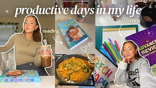 productive days in my life vlog | studying, cooking, book pr, & reading done & dusted *spoiler free*
