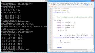 Programming example: Output formatting with text manipulation
