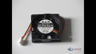 109P0612H721 12V 0.09A 3wires Cooling Fan Refurbished