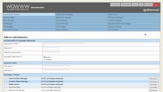 Ignitionweb - Administrator Manager