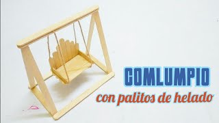 Como hacer Manualidades (comlumpio) con palitos de helado FACILES | DIY Manualidades #334