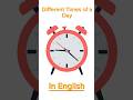 Different times of the Day in English|English in 24hours#shorts